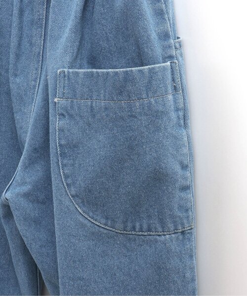 p.premier(ピードットプルミエ)の「ゆるシルエットのワイドタックパンツ(その他パンツ・キッズ・ブルー/ブラック/カーキ・90/100/110/120/80/130/140)」の11枚目の写真