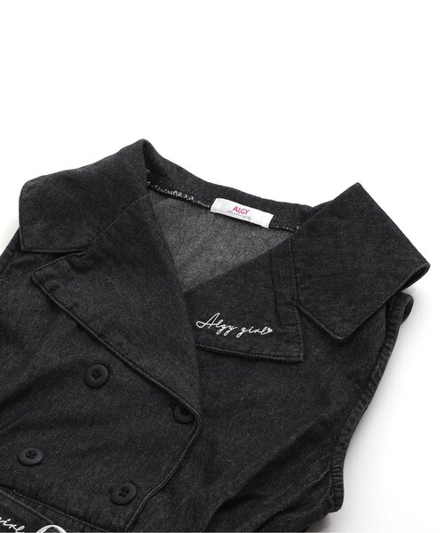 algy（アルジー）の「ロゴベルトジャケットジャンスカ（ジャンパースカート・キッズ・ブラック/チェック・XX-SMALL/X-SMALL/SMALL/MEDIUM）」の11枚目の写真