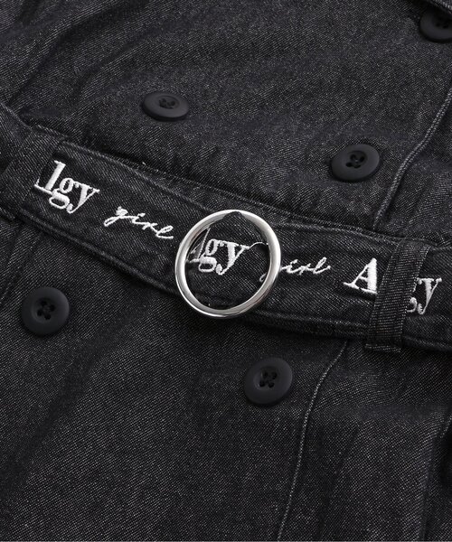 algy（アルジー）の「ロゴベルトジャケットジャンスカ（ジャンパースカート・キッズ・ブラック/チェック・XX-SMALL/X-SMALL/SMALL/MEDIUM）」の14枚目の写真
