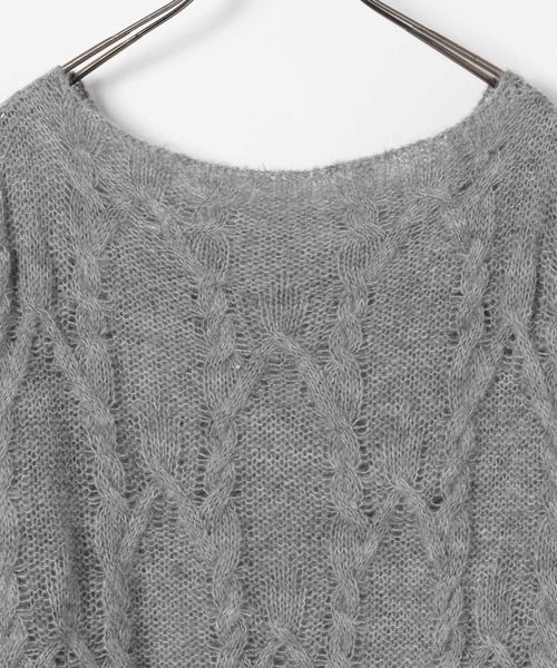 ニット セーター オフショルチュニックニット　145156 レディース Heather（ヘザー）の「オフショルチュニックニット 145156