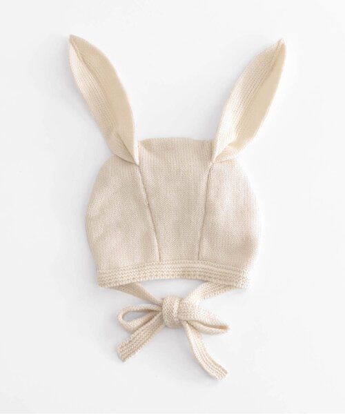 apres les cours（アプレレクール）の「うさ耳ボンネット（その他ベビー用品・キッズ・アイボリー/ブラック・48/46）」の7枚目の写真
