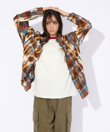 Revo. | 【Revo.】チェック/フリンジ/ブリーチシャツ(シャツ/ブラウス)