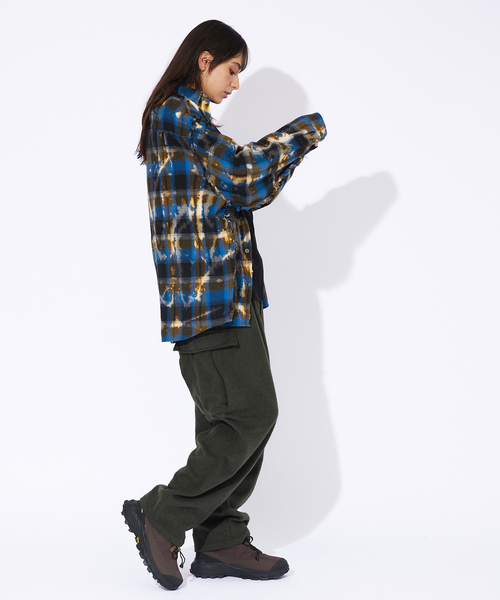 Revo.（レボ）の「【Revo.】チェック/フリンジ/ブリーチシャツ（シャツ/ブラウス・メンズ・ブラウン/ネイビー・M/L）」の19枚目の写真