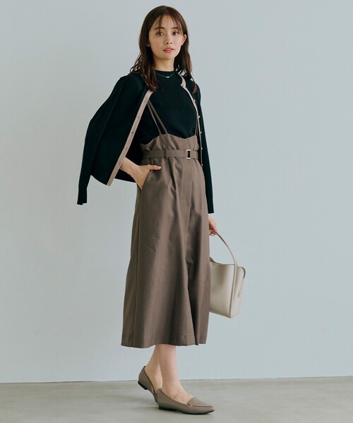 grove（グローブ）の「◆RNドライタッチリブ5分袖プルオーバー（ニット/セーター・レディース・モスグリーン/ブラック/オフホワイト・02/03/01/04/05）」の8枚目の写真