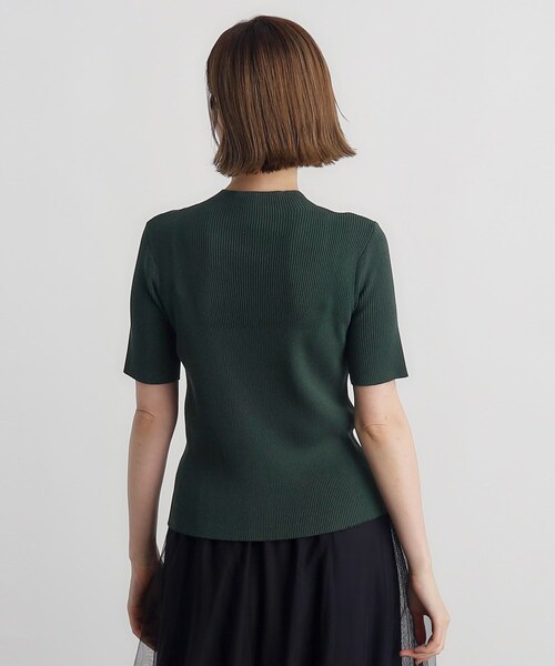 grove（グローブ）の「◆RNドライタッチリブ5分袖プルオーバー（ニット/セーター・レディース・モスグリーン/ブラック/オフホワイト・02/03/01/04/05）」の21枚目の写真