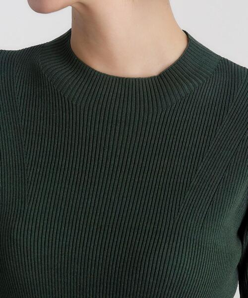 grove（グローブ）の「◆RNドライタッチリブ5分袖プルオーバー（ニット/セーター・レディース・モスグリーン/ブラック/オフホワイト・02/03/01/04/05）」の22枚目の写真