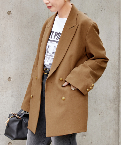 B.C STOCK（ベーセーストック）の「Wブレストボクシー4Bブレザー