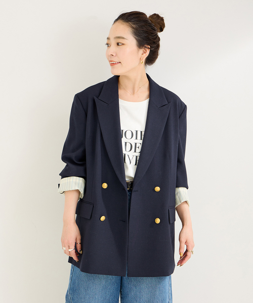 B.C STOCK（ベーセーストック）の「Wブレストボクシー4Bブレザー