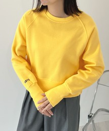 ABYS | ロゴ刺繍裏起毛ショート丈トレーナー(スウェット)