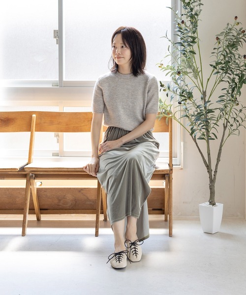 SESTO(セスト)の「アシメトゥレースアップフラットパンプス(パンプス・レディース・ブラック/アイボリー/シルバー・S/M/L/LL/3L)」の19枚目の写真