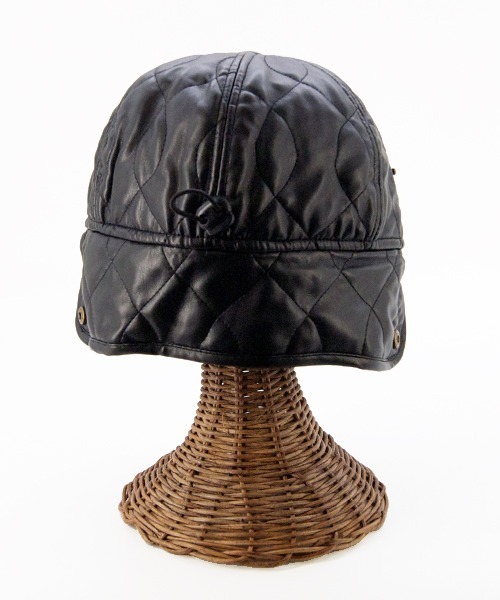polcadot（ポルカドット）の「FAKE LEATHER EARCOVER CAP／合皮キルティング イヤーカバーキャップ（キャップ・メンズ・ブラック/ベージュ/ブラウン・FREE）」の13枚目の写真