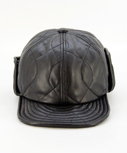 polcadot（ポルカドット）の「FAKE LEATHER EARCOVER CAP／合皮キルティング イヤーカバーキャップ（キャップ・メンズ・ブラック/ベージュ/ブラウン・FREE）」の20枚目の写真