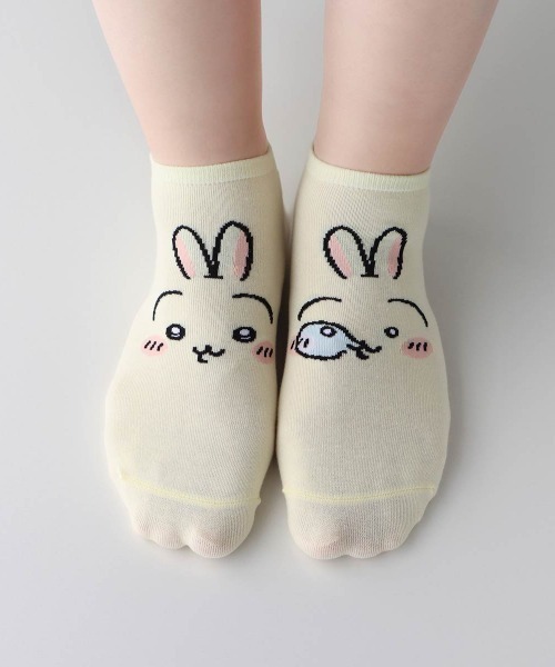 ちいかわ フェイス スニーカーソックス 03197005-009（ソックス