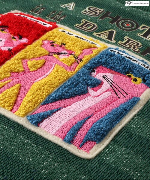 F.O.KIDS（エフオーキッズ）の「【ピンクパンサー】サガラワッペントレーナー（スウェット・キッズ・キナリ/オレンジ/グリーン・80/90/100/110/120/130/140）」の6枚目の写真