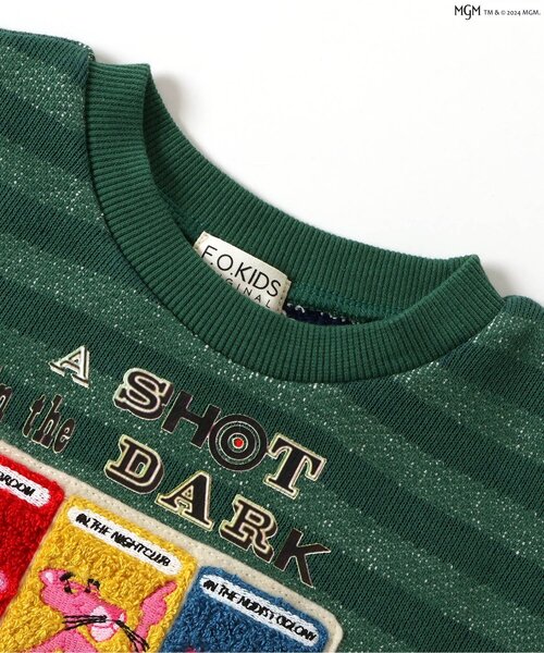 F.O.KIDS（エフオーキッズ）の「【ピンクパンサー】サガラワッペントレーナー（スウェット・キッズ・キナリ/オレンジ/グリーン・80/90/100/110/120/130/140）」の16枚目の写真