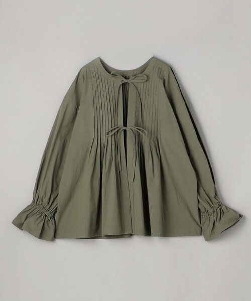 coen(コーエン)の「ピンタック2WAYブラウス(シャツ/ブラウス・レディース・ナチュラル/ベージュ/オリーブ・M/L)」の14枚目の写真