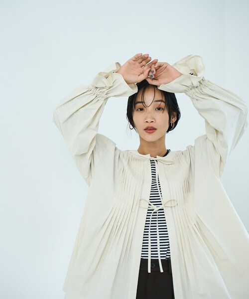 セール】ピンタック2WAYブラウス（シャツ/ブラウス）｜coen（コーエン