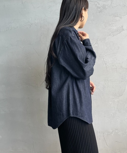 セール】[DANTON/ダントン] デニムダンガリー ボタンダウンシャツ