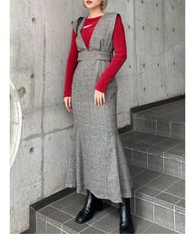 MURUA | サイドベルトマーメイドジャンパースカート(ワンピース)