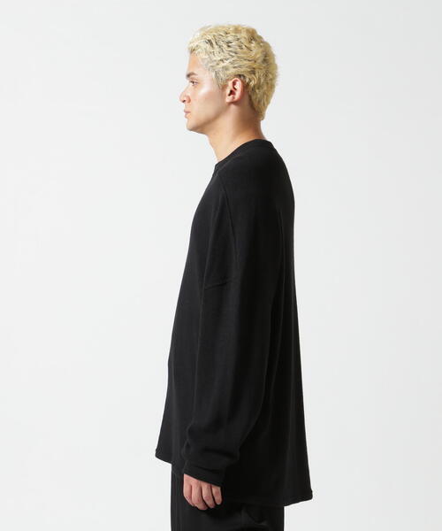 ROYAL FLASH(ロイヤルフラッシュ)の「A.F ARTEFACT/エーエフ・アーティファクト/Rib Knit Over Size Top(ニット/セーター・メンズ・ブラック・2/1)」の3枚目の写真