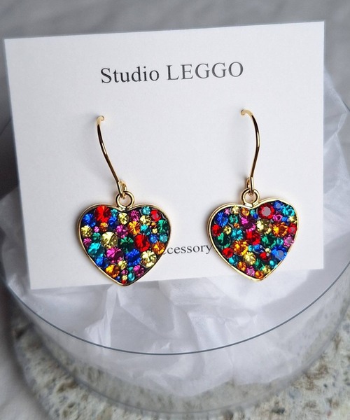 CERCA（チェルカ）の「Studio LEGGO/カラフルレトロピアス（ピアス（両耳用）・レディース・B/C/A/D/E/G/H/F/J/I・FREE）」の5枚目の写真