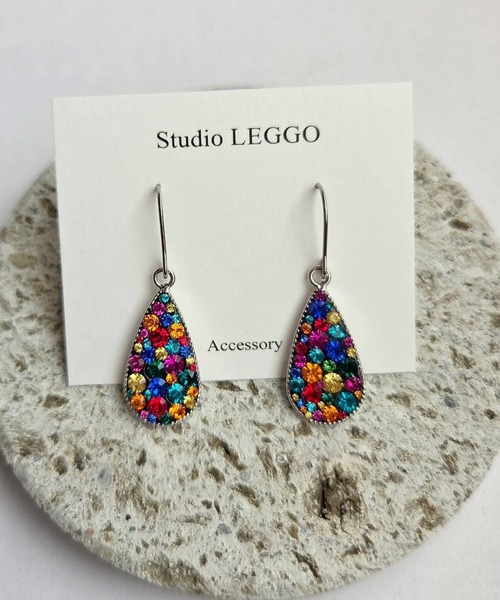 CERCA（チェルカ）の「Studio LEGGO/カラフルレトロピアス（ピアス（両耳用）・レディース・B/C/A/D/E/G/H/F/J/I・FREE）」の8枚目の写真