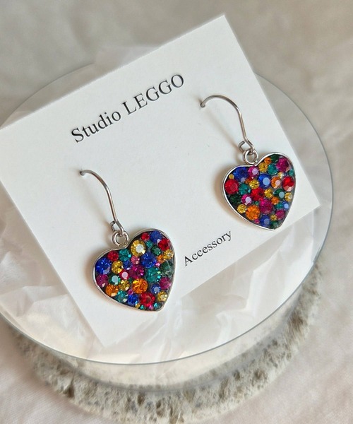 CERCA（チェルカ）の「Studio LEGGO/カラフルレトロピアス（ピアス（両耳用）・レディース・B/C/A/D/E/G/H/F/J/I・FREE）」の10枚目の写真
