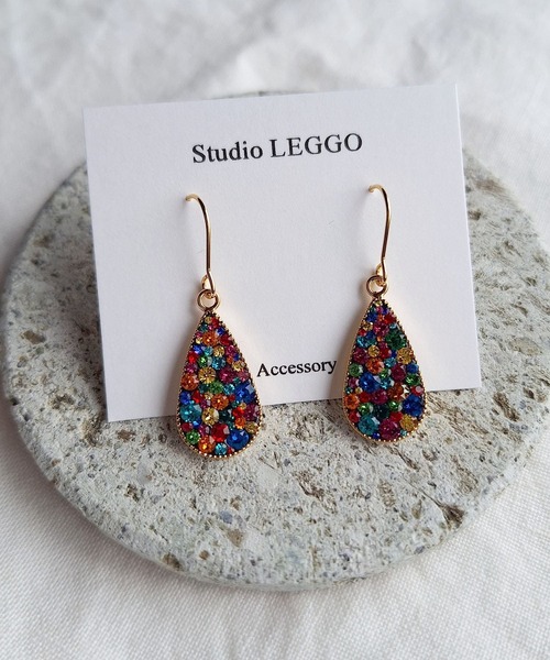 CERCA（チェルカ）の「Studio LEGGO/カラフルレトロピアス（ピアス（両耳用）・レディース・B/C/A/D/E/G/H/F/J/I・FREE）」の16枚目の写真