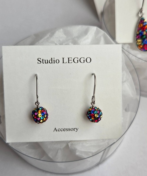 CERCA（チェルカ）の「Studio LEGGO/カラフルレトロピアス（ピアス（両耳用）・レディース・B/C/A/D/E/G/H/F/J/I・FREE）」の22枚目の写真