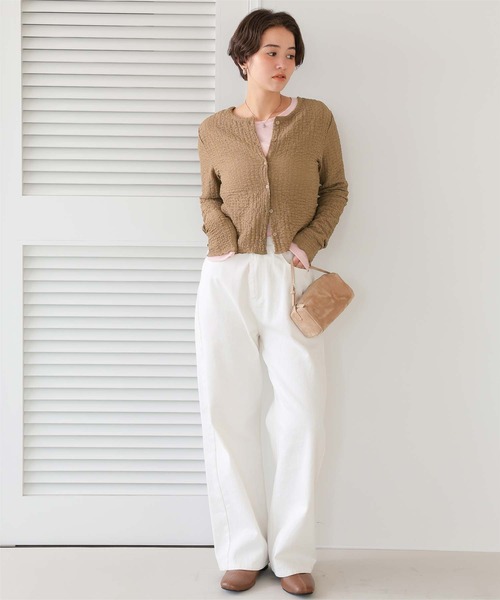 前後2wayポコポコジャガードトップス（Tシャツ/カットソー）｜titivate