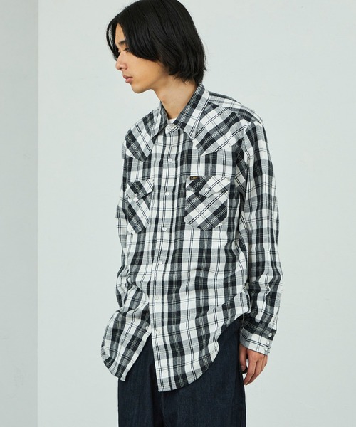 【最終価格】B.C STOCK ☆ LEE ウエスタンシャツ セール】Lee/リー ウエスタンシャツ ネル チェックシャツ