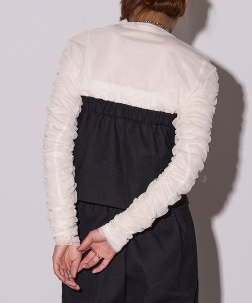 MAISON BREEZE reveur（メゾンブリーズレヴール）の「【MAISON BREEZE reveur】ウールライク ベアトップ×パンツ セットアップ センタージップビスチェ　DTK（その他パンツ・レディース・ブラック/ブラウン/チャコールグレー・FREE）」の13枚目の写真