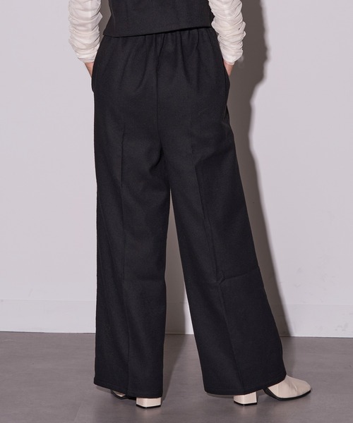 MAISON BREEZE reveur（メゾンブリーズレヴール）の「【MAISON BREEZE reveur】ウールライク ベアトップ×パンツ セットアップ センタージップビスチェ　DTK（その他パンツ・レディース・ブラック/ブラウン/チャコールグレー・FREE）」の16枚目の写真
