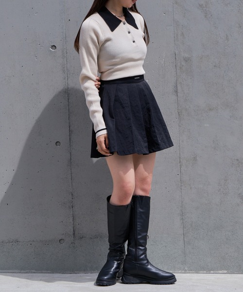 RAY CASSIN(レイカズン)の「プリーツボリュームミニスカート(スカート・レディース・ベージュ系その他2/ブラック/グレー・FREE)」の6枚目の写真