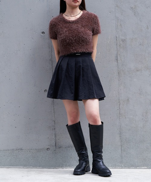 RAY CASSIN(レイカズン)の「プリーツボリュームミニスカート(スカート・レディース・ベージュ系その他2/ブラック/グレー・FREE)」の9枚目の写真