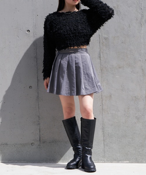 RAY CASSIN(レイカズン)の「プリーツボリュームミニスカート(スカート・レディース・ベージュ系その他2/ブラック/グレー・FREE)」の16枚目の写真