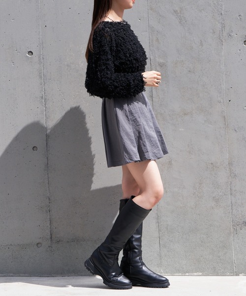 RAY CASSIN(レイカズン)の「プリーツボリュームミニスカート(スカート・レディース・ベージュ系その他2/ブラック/グレー・FREE)」の15枚目の写真