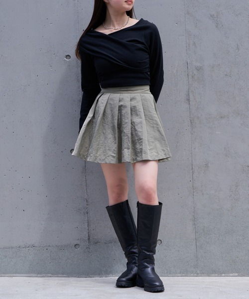 RAY CASSIN(レイカズン)の「プリーツボリュームミニスカート(スカート・レディース・ベージュ系その他2/ブラック/グレー・FREE)」の18枚目の写真