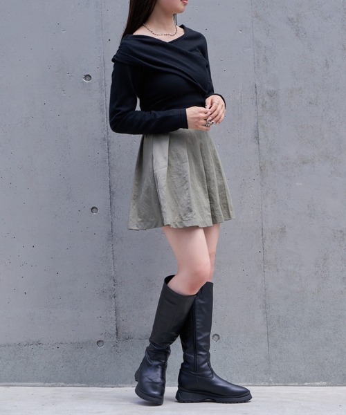 RAY CASSIN(レイカズン)の「プリーツボリュームミニスカート(スカート・レディース・ベージュ系その他2/ブラック/グレー・FREE)」の19枚目の写真