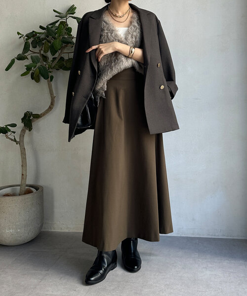 【セール】ポンチフレアスカート（スカート）｜DouDou（ドゥドゥ）