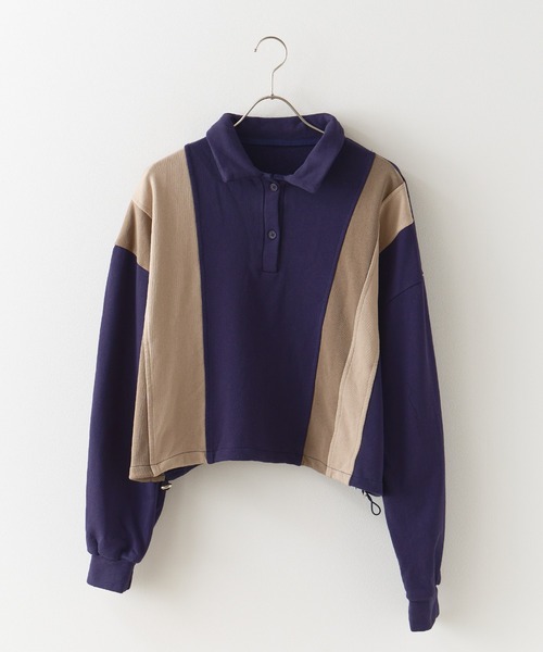 FB county ポロシャツ 長袖 ショート丈 クロップド ZARA - 極美品 ZARA ザラ クロップド丈 ショート丈 ポロシャツ