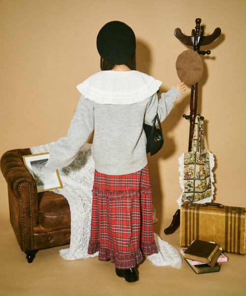 クティールとレトロ】ラメリボンニット（ニット/セーター）｜kutir