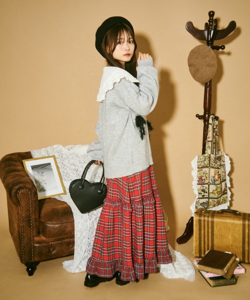 クティールとレトロ】ラメリボンニット（ニット/セーター）｜kutir