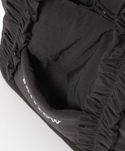 BAYFLOW（ベイフロー）の「[長財布も収納可能サイズ]フリルロゴトートS（トートバッグ・レディース・ブラック/ブルーグレー・FREE）」の18枚目の写真