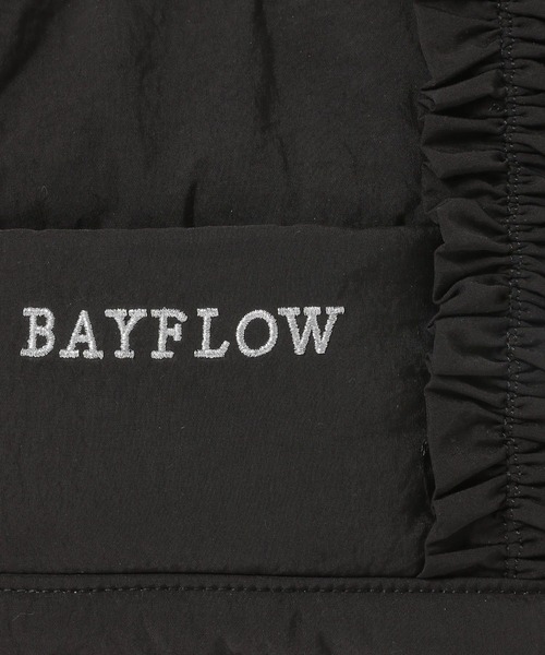 BAYFLOW（ベイフロー）の「[長財布も収納可能サイズ]フリルロゴトートS（トートバッグ・レディース・ブラック/ブルーグレー・FREE）」の15枚目の写真