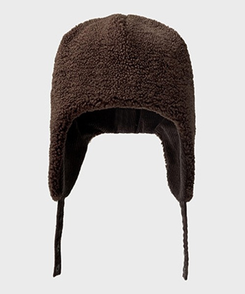 DAY CLOSET（デイ クローゼット）の「レディース 2WAYボア×コーデュロイニットフライトキャップ 耳当て付き（キャップ・レディース・ブラウン/ダークブラウン/ブラック/ベージュ・ONE SIZE）」の9枚目の写真