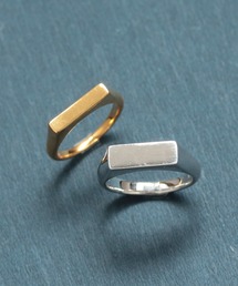 NOIR DE POUPEE（ノワールドプーペ）の「Two as one silver925 シグネットスリムリング　ペア（リング）」