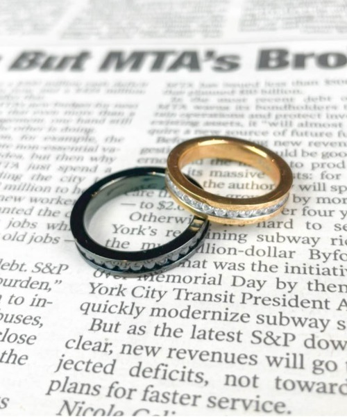 【セール】【サージカルステンレス316L】金属アレルギー対応 4mm平打ち ジルコニアセットアップリング（リング）｜ARCHIVER（アーカイバ）