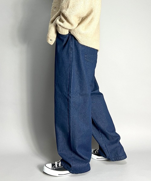 【セール】デニムパンツ バギーパンツ ルーズフィット ワイド メンズ（デニムパンツ）｜BEATJIVE（ビートジャイブ）