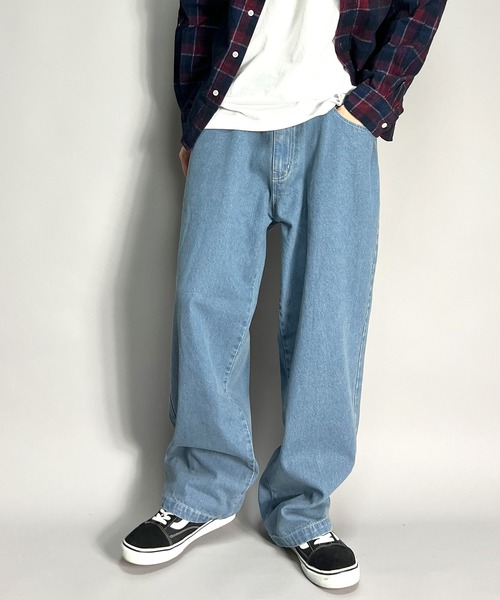 【セール】デニムパンツ バギーパンツ ルーズフィット ワイド メンズ（デニムパンツ）｜BEATJIVE（ビートジャイブ）